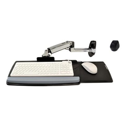 Ergotron LX Wall Keyboard Arm, -seinätelinetyöpöytä, musta