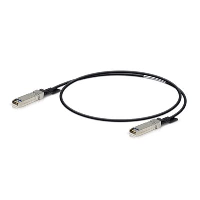 Ubiquiti UniFi SFP+-kaapeli, 1 m, DAC, 10 Gbps, musta