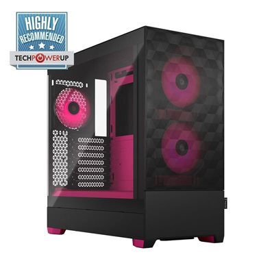 Fractal Design Pop Air RGB Magenta Core - TG Clear Tint, ikkunallinen tornikotelo, musta/magenta