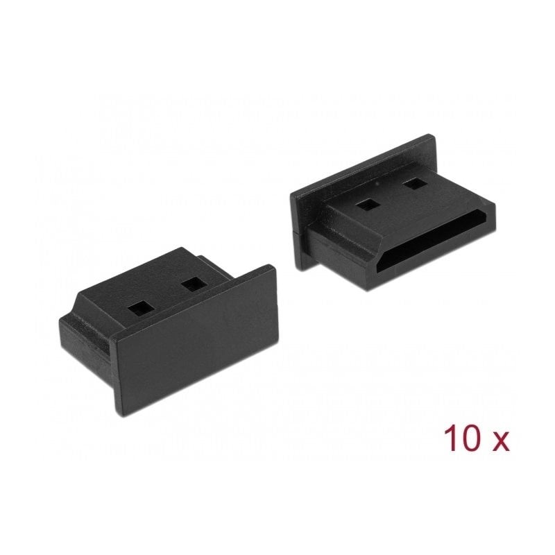 DeLock Pölysuoja HDMI-naarasportille, 10 kpl, musta