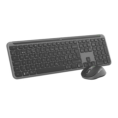 Logitech MK950 Signature Slim combo, langattoman näppäimistön ja hiiren yhdistelmä, graphite