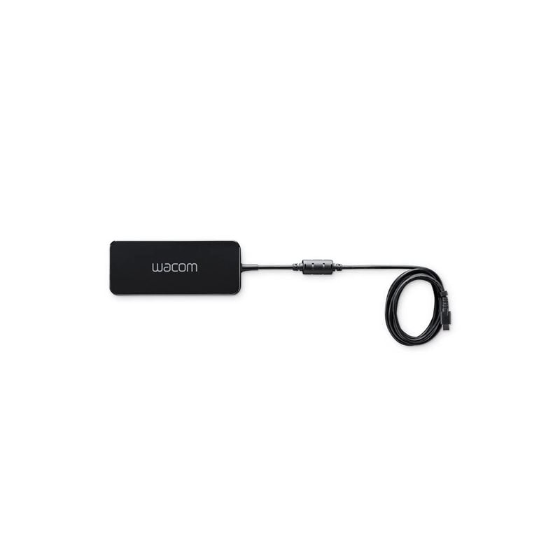 Wacom Mobile/Studio Pro virta-adapteri, USB-C 100W PWR, musta