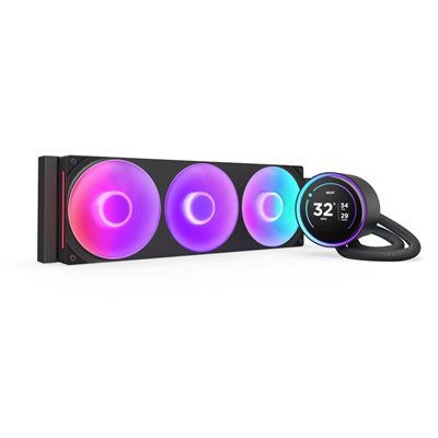 NZXT Kraken Elite RGB 360 V2 (2024), 360mm AIO-nestejäähdytysratkaisu prosessorille, musta