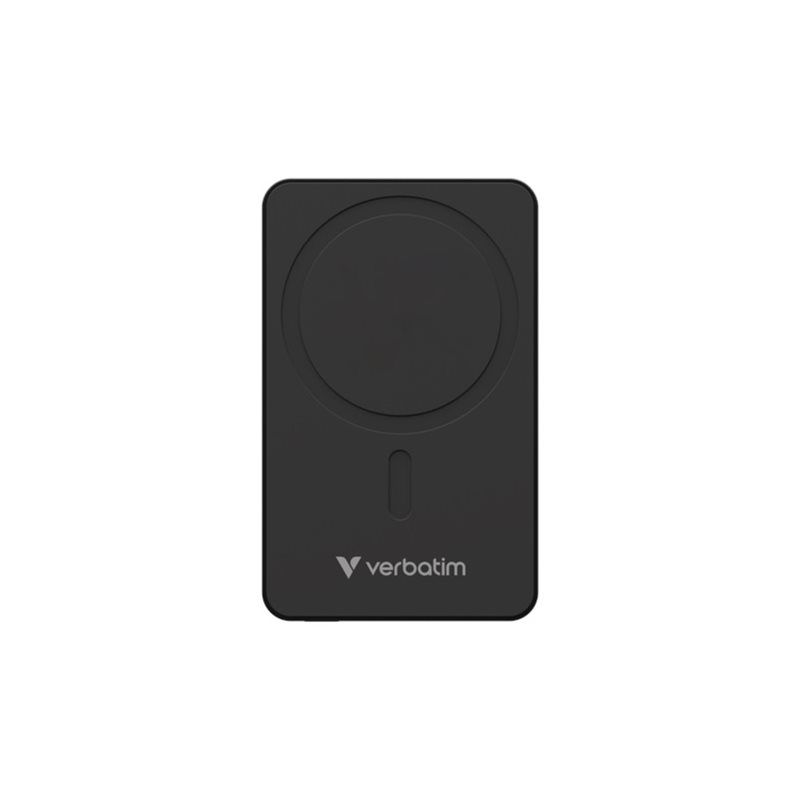 Verbatim 10 000mAh varavirtalähde, Magsafe, USB-C PD 20W, musta