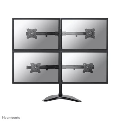 Neomounts 10-27" x4 Select Monitor Desk Mount, näyttövarsi/jalusta pöydälle neljälle näytölle, musta
