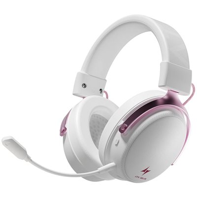 ATK GEAR GLOBAL LIMITED N9 Ultra, langattomat kuulokkeet (PC / PS5), valkoinen / pinkki