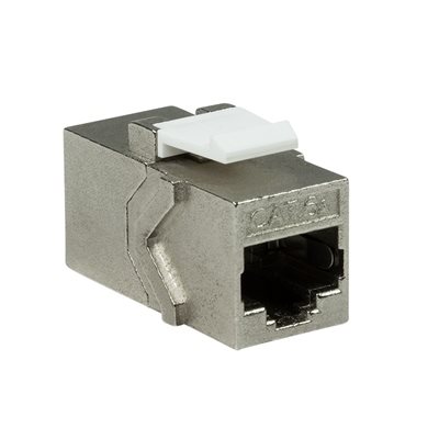 Logilink Suojattu STP Cat6A Keystone Coupler -jatkoliitin, hopea