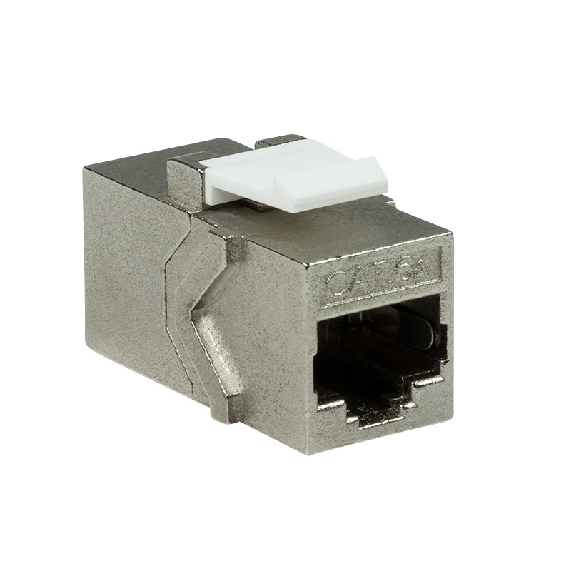 Logilink Suojattu STP Cat6A Keystone Coupler -jatkoliitin, hopea