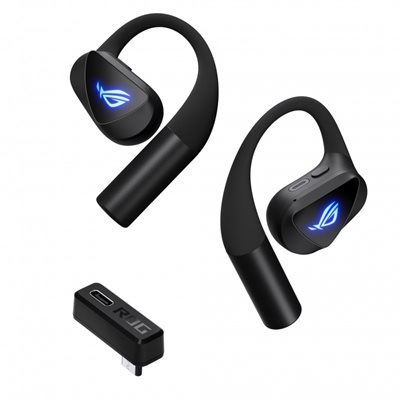 Asus Cetra Open Wireless (TWS), Ear-hook, langattomat Bluetooth -pelinappikuulokkeet mikrofonilla, musta