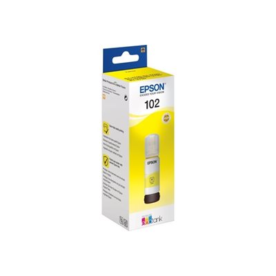 Epson 102 -mustepullo, 70ml, keltainen