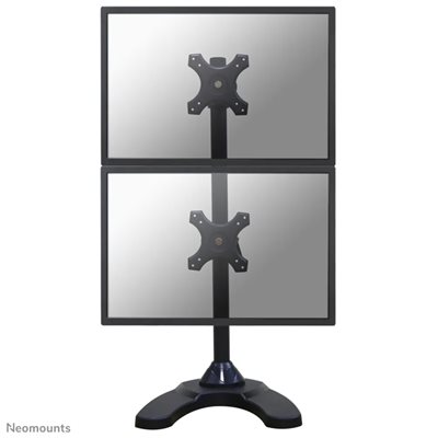 Neomounts 10-27" x2 Monitor Desk Mount, pöytäjalusta kahdelle näytölle, musta