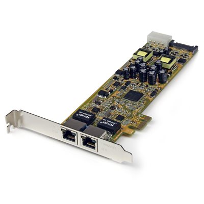 StarTech.com Gigabit Ethernet 2x RJ-45 -verkkokortti, PCIe, PoE/PSE