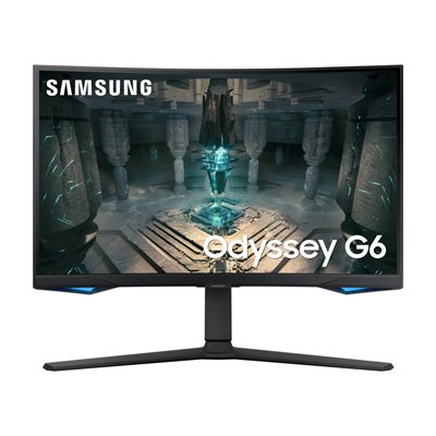 Samsung 27" Odyssey Smart G6, kaareva 240Hz QHD-pelimonitori, musta