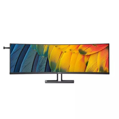 Philips 44,5" 45B1U6900C, kaareva DQHD-monitori, musta