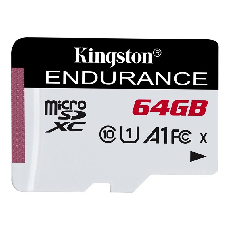 Kingston 64GB High Endurance, microSDXC -muistikortti, UHS-I U1 C10 A1, 95/30 MB/s