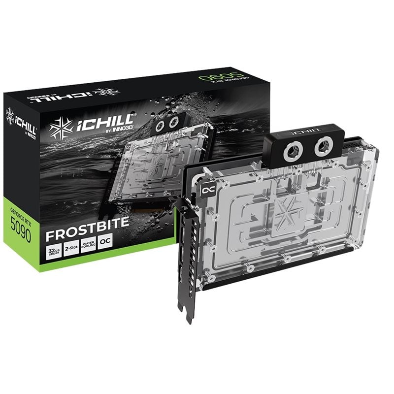 INNO3D GeForce RTX 5090 iCHILL FROSTBITE -näytönohjain, 32GB GDDR7