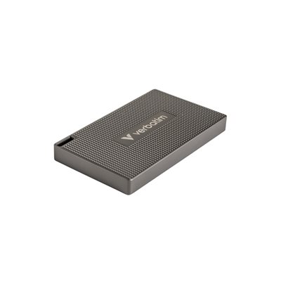 Verbatim 512GB Metal Mini, ulkoinen SSD-levy, 3.2 Gen2x2 USB-C, 2000/1750 MB/s, musta