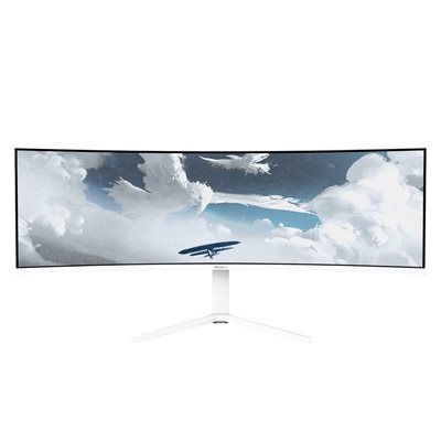 Arozzi 49" Nova VA, 165Hz (OC) UWQHD -pelimonitori, valkoinen