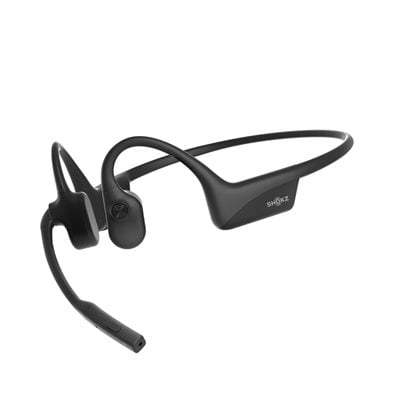 Shokz OpenComm2 UC 2025, langattomat luujohdekuulokkeet mikrofonilla, Bluetooth 5.1, musta