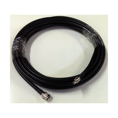 Chinmore Industry Ltd RP-SMA uros -> N uros -välikaapeli, 9m, musta