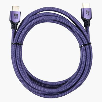 Arozzi HDMI 2.1 -näyttökaapeli, 3m, violetti