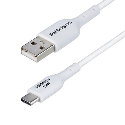 StarTech.com 2.0 USB-C -> USB-A -kaapeli, 1m, valkoinen