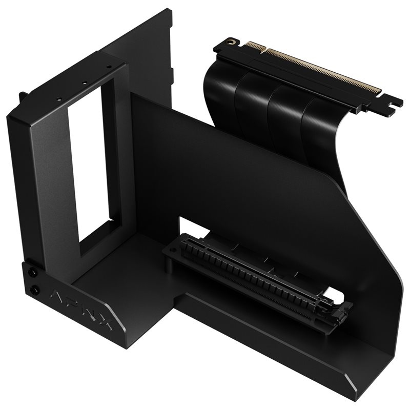 APNX (Outlet) Vertical GPU Holder Kit 2, näytönohjaimen vertikaalinen asennussarja, musta