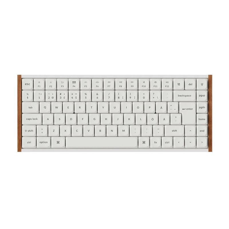 Keychron K3 Ultra SE 8K, langaton mekaaninen näppäimistö, 75%, Low-Profile Milk POM Brown, puu / valkoinen