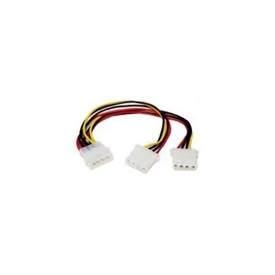 Deltaco Y-virtakaapeli 4-pin Molex -> 2x 4-pin Molex