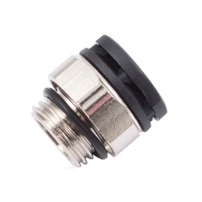 Aqua Computer Paineentasauskalvo - pitkä versio, G1/4, hopea/musta