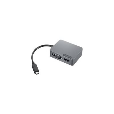 Lenovo USB-C Travel Hub Gen 2 -telakointiasema, myrskyn harmaa