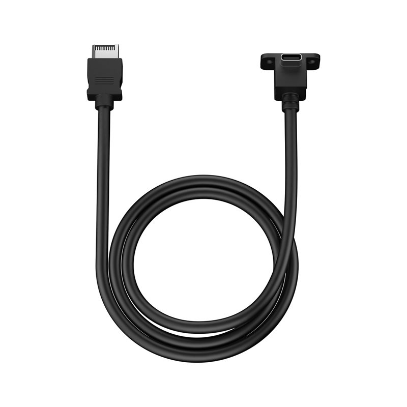 Fractal Design USB-C 10Gbps Cable - Model E -kaapeli, 1m, musta