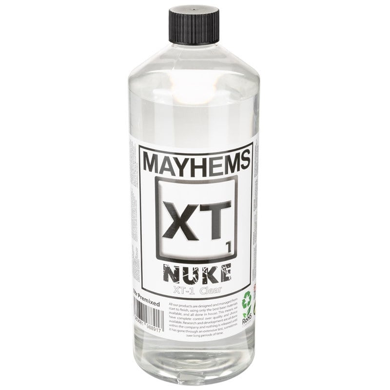 Mayhems XT-1 Nuke V2 -jäähdytysneste, UV-reaktiivinen, 1000ml, Kirkas