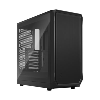 Fractal Design Focus 2 Black - TG Clear Tint, ikkunallinen tornikotelo, musta