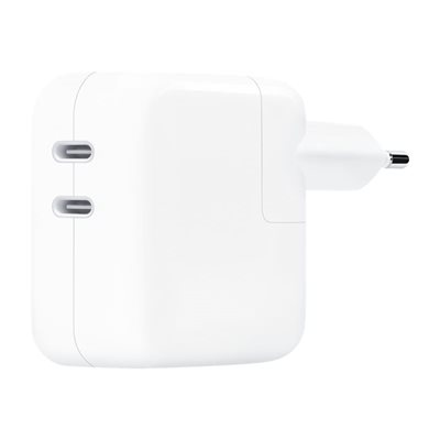 Apple 35W Dual USB-C Port Power Adapter -verkkosovitin, valkoinen