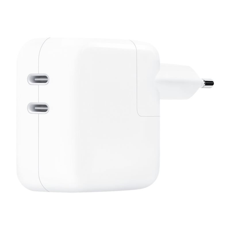 Apple 35W Dual USB-C Port Power Adapter -verkkosovitin, valkoinen
