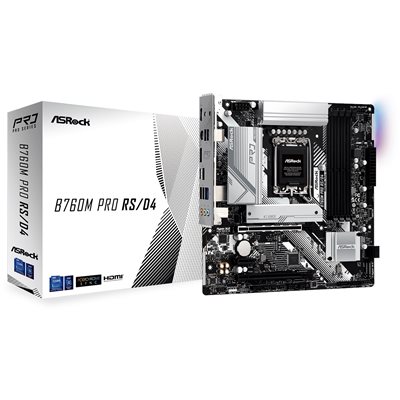 ASRock B760M PRO RS/D4, mATX-emolevy