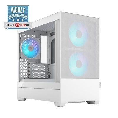 Fractal Design Pop Mini Air RGB White - TG Clear Tint, mATX-kotelo, valkoinen
