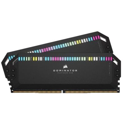 Corsair 32GB (2 x 16GB) Dominator Platinum RGB, DDR5 7200MHz, CL34, 1.45V, musta