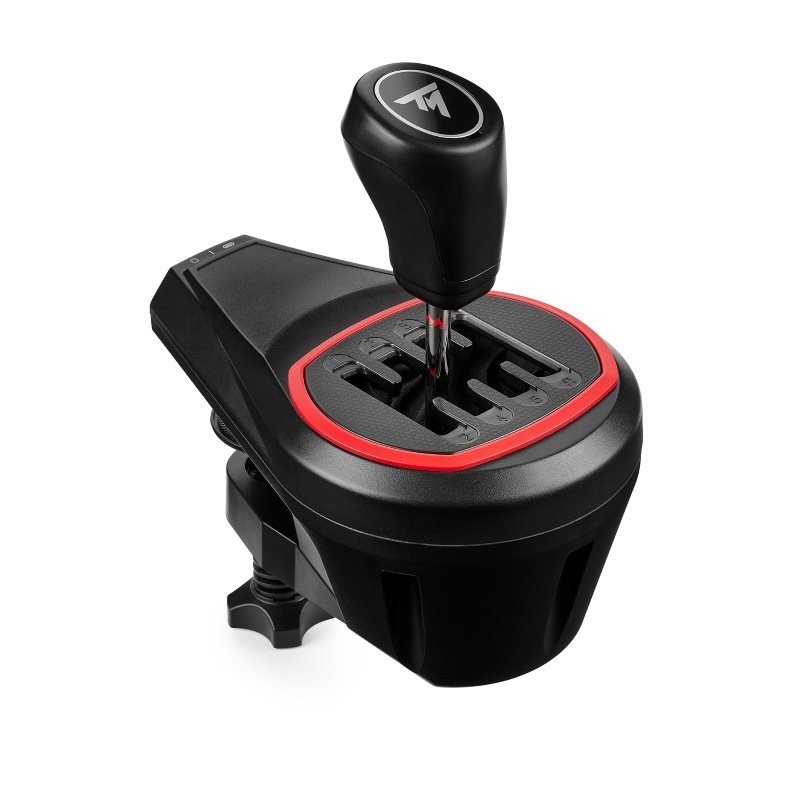 ThrustMaster TH8S Shifter Add-On -vaihdekeppi, musta/punainen