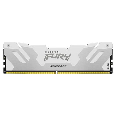 Kingston 32GB (1 x 32GB) FURY Renegade White, DDR5 6400MHz, CL32, 1.40V, valkoinen/hopea