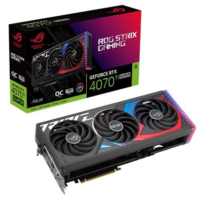 Asus GeForce RTX 4070 Ti SUPER ROG Strix - OC Edition -näytönohjain, 16GB GDDR6X