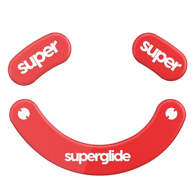 Pulsar Superglide (Type-C) for Razer DeathAdder V3 Pro, hiiren tassusarja, punainen