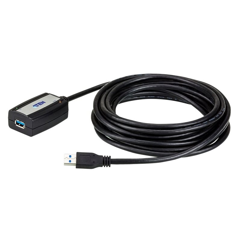 Akasa 3.2 Gen1 USB-A uros-naaras -jatkokaapeli, 5m, musta