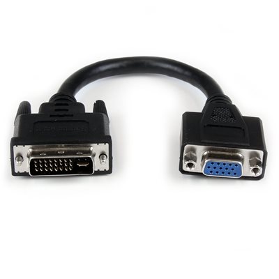 StarTech.com DVI-I -> VGA -adapteri, 20cm, musta