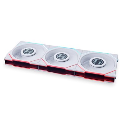 Lian Li (Outlet) UNI FAN TL LCD 120 - Triple Pack, 120mm PWM-laitetuuletinsarja + kontrolleri, valkoinen