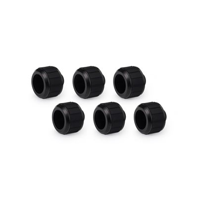 Alphacool Apex Grip HardTube Fitting -putkiliitinsarja, 16mm, G1/4, 6 kpl, musta