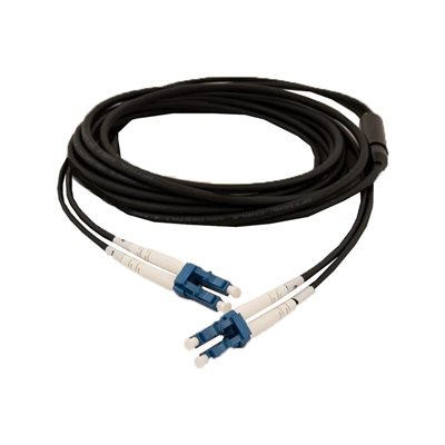 LinkIT Outdoor LC/LC, OS2 singlemode duplex -ulkokuitukaapeli, 100 m, musta