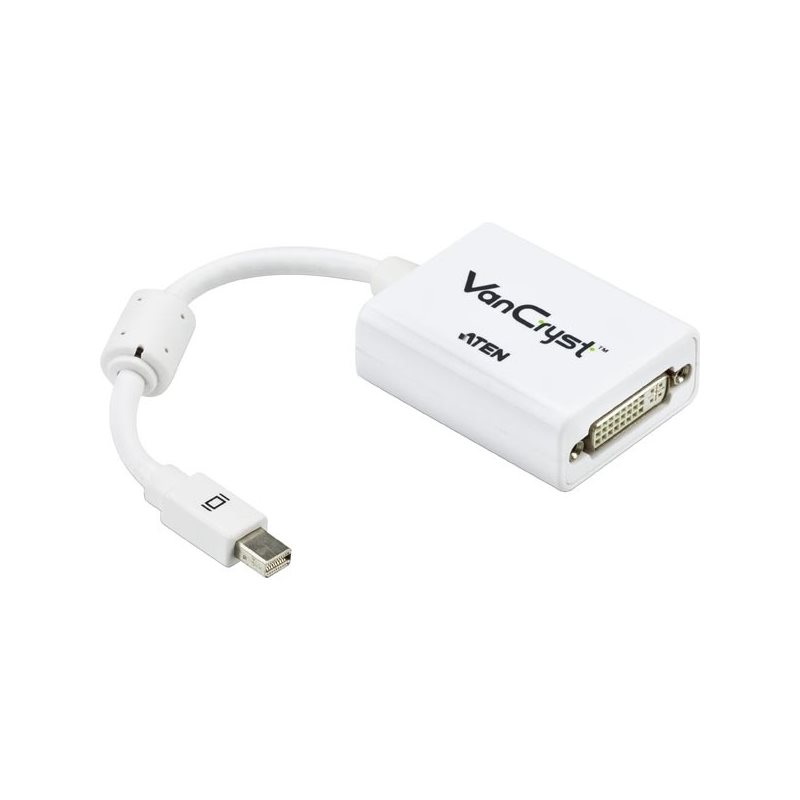 Aten Mini DisplayPort -> DVI-D -adapteri, Single Link, 0,2m, valkoinen