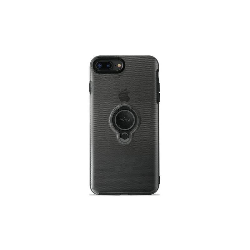 Puro Magnet Ring -suojakuori, Apple iPhone 8 Plus/7 Plus, musta